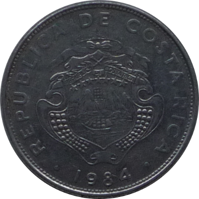 COSTA RICA - 1984 - 1 Colón - Obverse