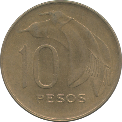 URUGUAY - 1968 - 10 Pesos - Obverse