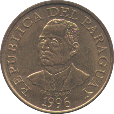 PARAGUAY - 1996 - 10 Guaranies - Obverse