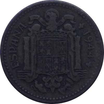 SPAIN - 1944 - 1 Peseta - Obverse