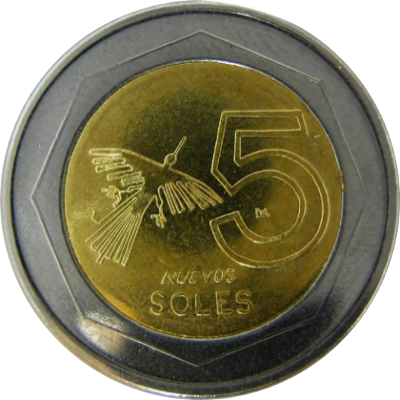 PERU - 2007 - 5 Nuevos Soles - Obverse