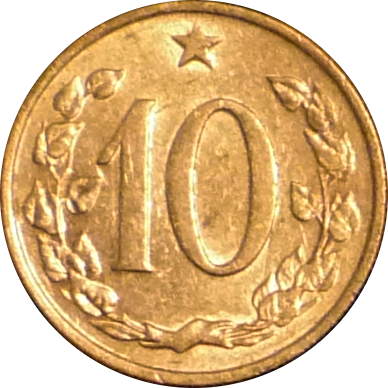 CZECH REPUBLIC - 1970 - 10 Hellers - Obverse