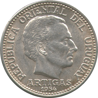 URUGUAY - 1954 - 20 Centésimos - Obverse