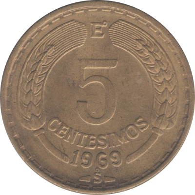 CHILE - 1969 - 5 Centésimos - Obverse