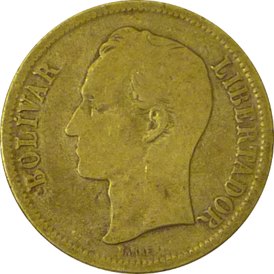 VENEZUELA, BOLIVARIAN REPUBLIC OF - 1954 - 1 Bolívar - Obverse