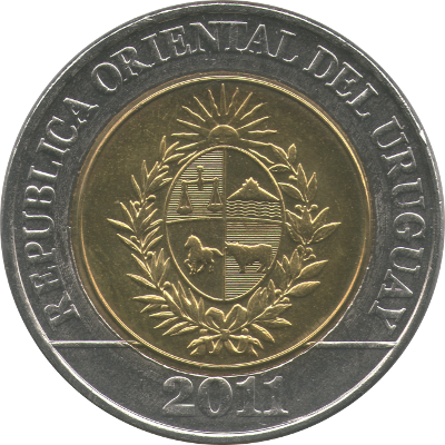 URUGUAY - 2011 - 10 Pesos - Obverse