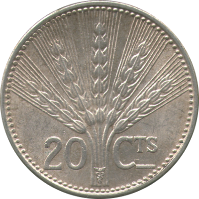 URUGUAY - 1954 - 20 Centésimos - Obverse