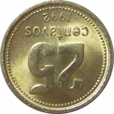 ARGENTINA - 1992 - 25 Centavos - Obverse