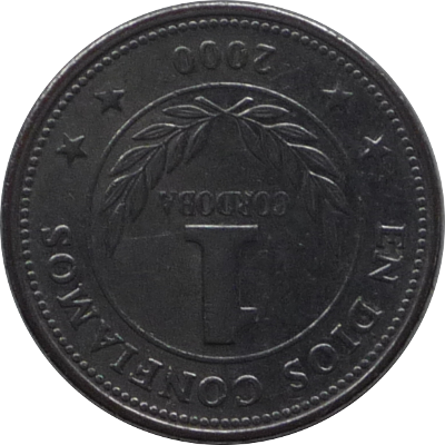 NICARAGUA - 2000 - 1 Cordoba - Obverse