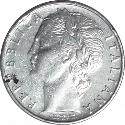 ITALY - 1966 - 100 Lire - Obverse