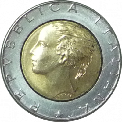 ITALY - 1991 - 500 Lire - Obverse