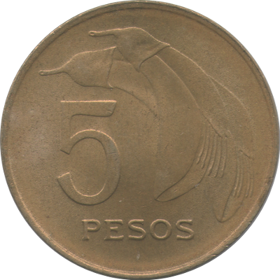 URUGUAY - 1968 - 5 Pesos - Obverse