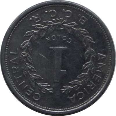 COSTA RICA - 1984 - 1 Colón - Obverse