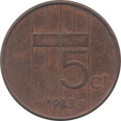 NETHERLANDS - 1983 - 5 Cents - Obverse