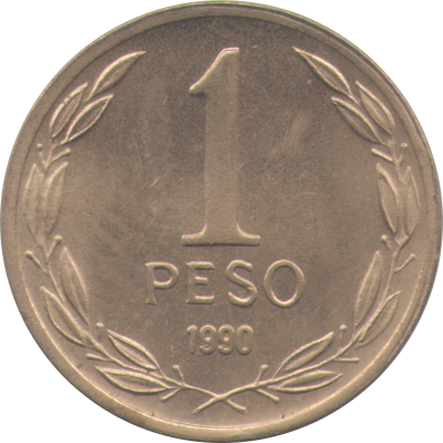 CHILE - 1990 - 1 Peso - Obverse